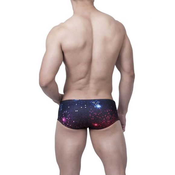 Men's fun disco shiny swim trunks, swimsuit, soft shorts pool party Size S - Picture 3 of 11